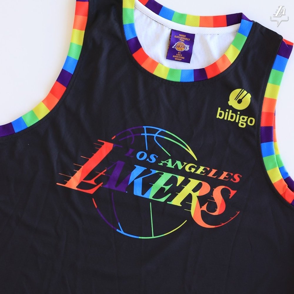 Exclusive LA Lakers Pride Night Jersey